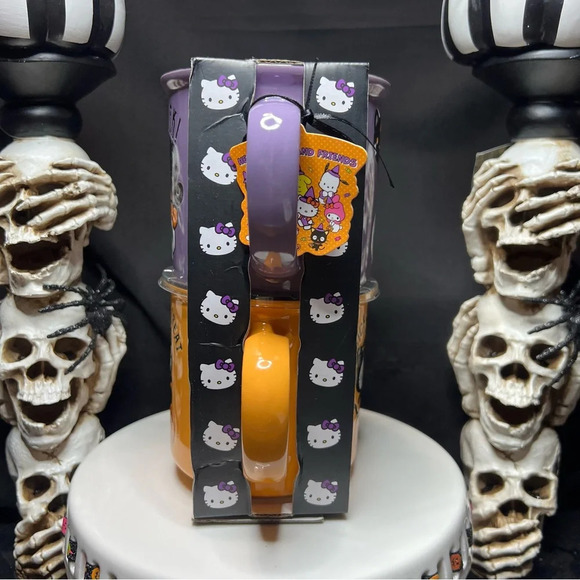 Blue Sky Clayworks Sanrio Hello Kitty Halloween Black Cat Ceramic Mug Set - Picture 4 of 12